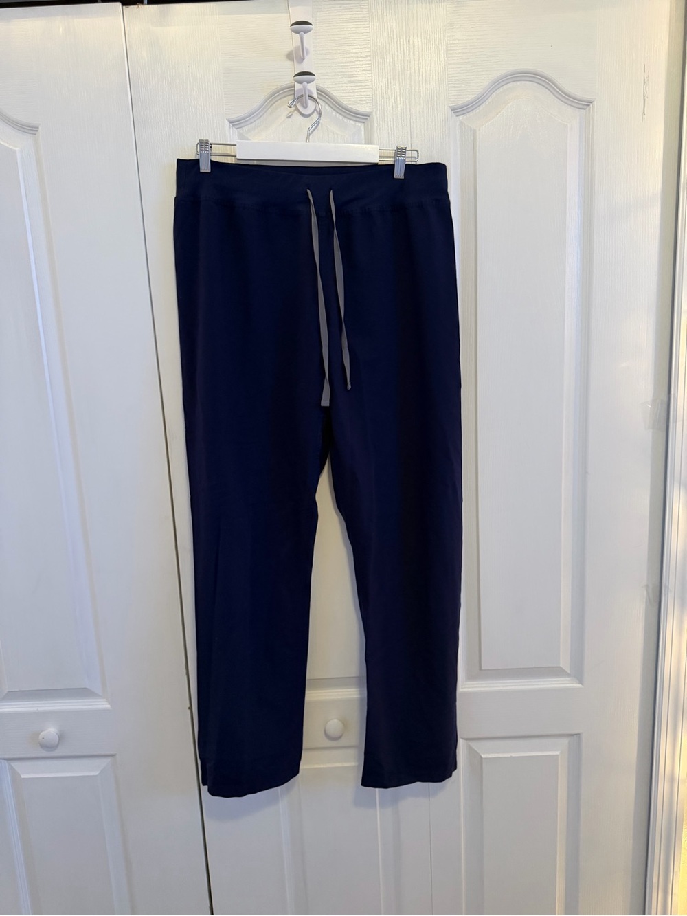 Figs Navy Straight-Leg Drawstring Pants